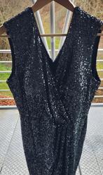 Robe pour les Fêtes en Noir&Brillant. T.44, Comme neuf, Noir