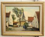 Joseph TILLEUX, Kermis in Nokere dorp, Antiek en Kunst, Ophalen of Verzenden