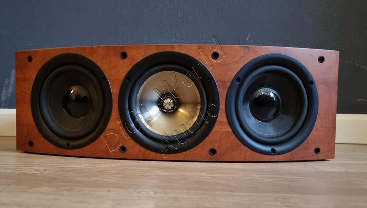 KEF IQ60C in het prachtige kleur Kersenhout, Audio, Tv en Foto, Luidsprekerboxen, Zo goed als nieuw, Center speaker, 120 watt of meer