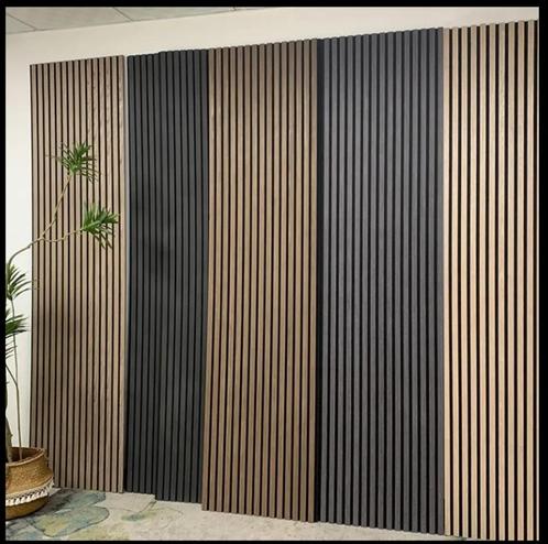 Akoestische wandpanelen – 260x60x2,1 cm heel België €49.99, Doe-het-zelf en Bouw, Platen en Panelen, Nieuw, Hout, 20 tot 50 mm