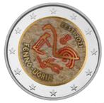 2 euro Estland 2021 Fins-Oegrische volkeren gekleurd, Postzegels en Munten, Munten | Europa | Euromunten, 2 euro, Ophalen of Verzenden