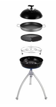 Barbecue : Cadac Grillo Chef 40 BBQ combo zo goed als nieuw, Caravans en Kamperen, Kampeeraccessoires, Zo goed als nieuw, Ophalen