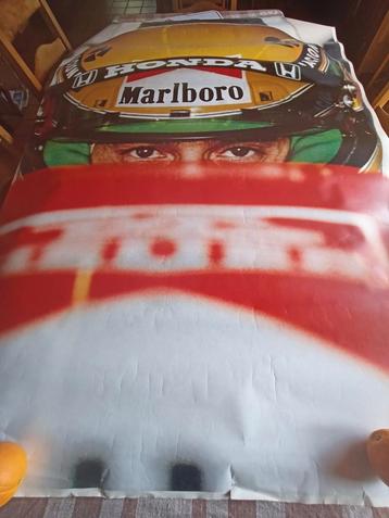 Grande affiche Ayrton Senna Marlboro formula 1 F1, Collections, Enlèvement ou Envoi, Utilisé