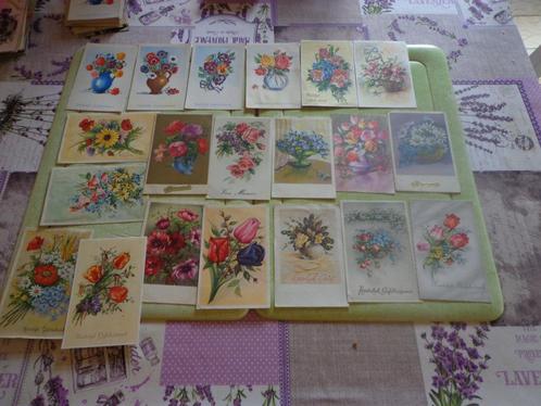 100 oude fantasiekaarten met bloemen, Verzamelen, Postkaarten | Themakaarten, Natuur, Ophalen of Verzenden
