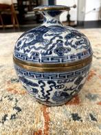 chinees pot porselein en koper porcelaine et cuivre, Antiek en Kunst, Ophalen