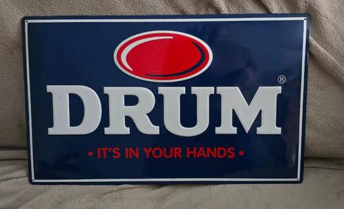 DRUM MATAALBORD IN NIEUWSTAAT & SAMSON SPIEGEL, Verzamelen, Merken en Reclamevoorwerpen, Zo goed als nieuw, Reclamebord, Ophalen of Verzenden