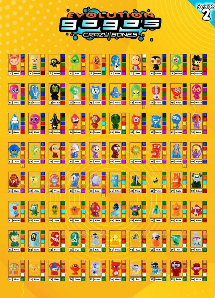 Gogo's serie 2 Evolution compleet, Kinderen en Baby's, Speelgoed | Duplo en Lego, Zo goed als nieuw, Complete set, Ophalen of Verzenden
