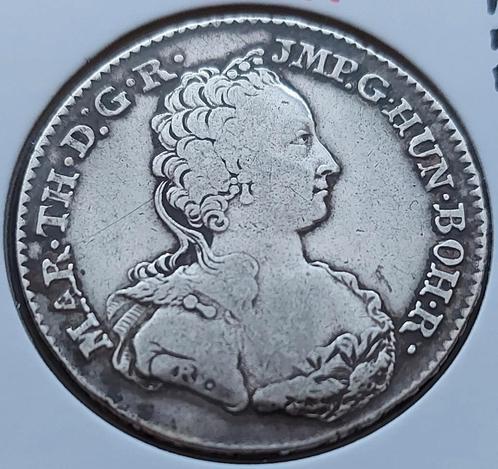 1/2 Ducaton 1754 (Antwerpen) Maria Theresia, Timbres & Monnaies, Monnaies | Belgique, Monnaie en vrac, Argent, Argent, Enlèvement ou Envoi