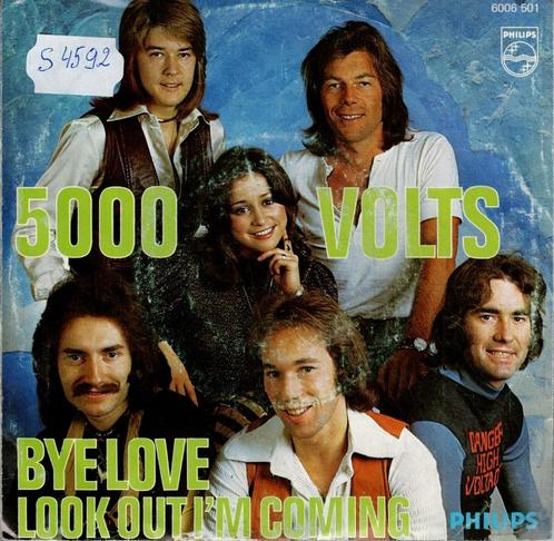 Vinyl, 7"   /   5000 Volts – Bye Love, CD & DVD, Vinyles | Autres Vinyles, Autres formats, Enlèvement ou Envoi