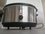 Roestvrij stalen slowcooker QUIGG, Elektronische apparatuur, Slowcookers, Ophalen, Zo goed als nieuw