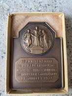 Xe anniversaire mutualités professionnelle médaille 1935, Timbres & Monnaies, Bronze