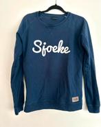 Blauwe sweater trui sjoeke Cheeky&Dutch Medium, Ophalen of Verzenden, Zo goed als nieuw, Maat 38/40 (M), Blauw