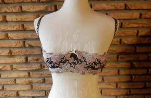 (18) - soutien gorge t.95b rose et noir, Kleding | Dames, Ondergoed en Lingerie, BH, Zwart, Ophalen of Verzenden