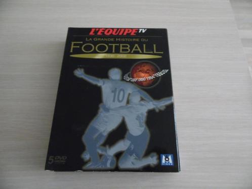 5 DVD    LA GRANDE HISTOIRE DU FOOTBALL   1930 -2002, Cd's en Dvd's, Dvd's | Sport en Fitness, Zo goed als nieuw, Documentaire