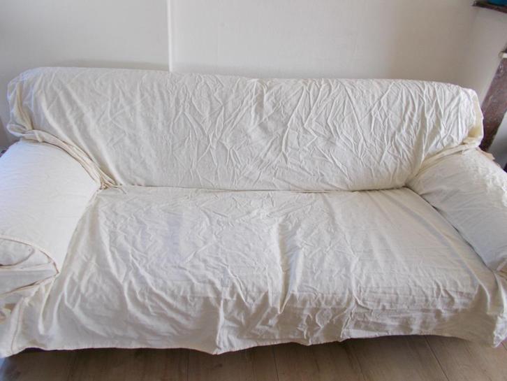 Zetelhoesovertrek grote 2-zit + doek zelfde motief 3 x 2 M, Huis en Inrichting, Zetels | Zetels, Ophalen of Verzenden