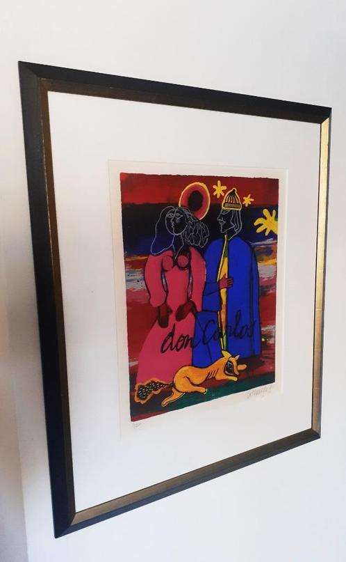 Corneille 'Don Carlos' fraai gelijst, Antiek en Kunst, Kunst | Litho's en Zeefdrukken, Ophalen of Verzenden