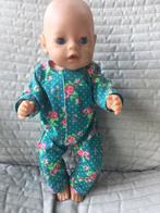 220. Babyborn: Nieuw turkooise speelpakje met bloemen, Ophalen of Verzenden, Nieuw, Babypop