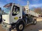 Renault Midlum 270 *TIPPER+FASSI CRANE-FRENCH TRUCK*, Auto's, Vrachtwagens, Achterwielaandrijving, Renault, Wit, Bedrijf