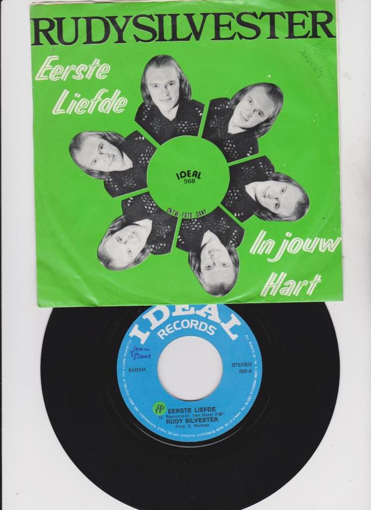 Rudy Silvester – Eerste Liefde, Cd's en Dvd's, Vinyl Singles, Gebruikt, Single, Nederlandstalig, 7 inch, Ophalen of Verzenden