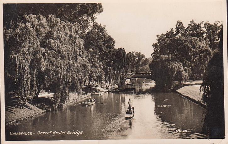 1947 - Royaume-Uni - Cambridge : Garret Hostel Bridge, Collections, Cartes postales | Étranger, Affranchie, Angleterre, 1940 à 1960