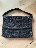 Zwart feesttasje clutch met parels en pailletten, Ophalen of Verzenden, Zo goed als nieuw, Zwart