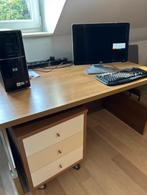 bureau met losstaande ladenblok, Huis en Inrichting, Ophalen, Gebruikt, Bureau