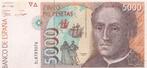 Spanje, 5000 Pesetas 1992., Ophalen of Verzenden, Overige landen, Los biljet