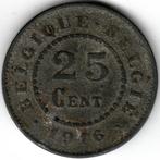 Belgique : 25 Centimes 1916 Morin 434 Ref 14862, Enlèvement ou Envoi, Monnaie en vrac, Métal