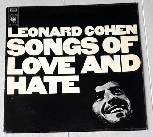 LEONARD COHEN - Songs of Love and Hate LP, CD & DVD, Vinyles | Rock, Utilisé, Chanteur-compositeur, 12 pouces, Enlèvement ou Envoi