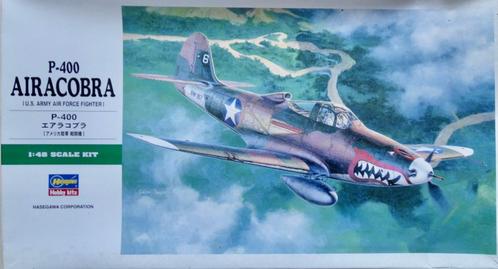 HASEGAWA 1:48 P-400 AIRACOBRA, Hobby en Vrije tijd, Modelbouw | Vliegtuigen en Helikopters, Nieuw, Vliegtuig, Groter dan 1:72