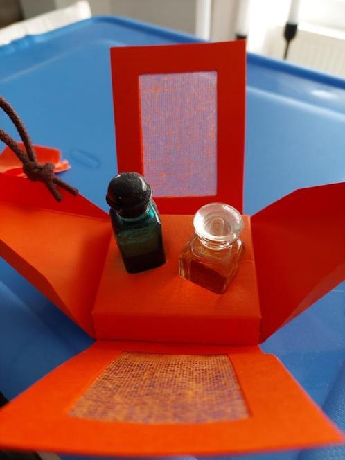 set doos hermès calèche + eau de cologne 2 miniaturen, Verzamelen, Parfumverzamelingen, Zo goed als nieuw, Miniatuur, Gevuld, Ophalen of Verzenden