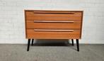 Vintage, teak ladenkast / dressoir, Huis en Inrichting, Kasten | Ladekasten, Ophalen, Teakhout, 50 tot 100 cm, 3 of 4 laden