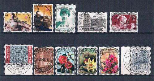 11 zegels met mooie stempel (meestal 1e dag), Postzegels en Munten, Postzegels | Europa | België, Gestempeld, Overig, Overig, Met stempel