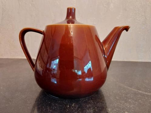 Vintage Villeroy & Boch medium theepot bruin, Antiek en Kunst, Antiek | Servies los, Ophalen