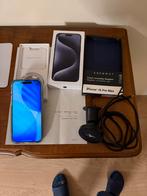 Iphone Pro max 15 256 gb+ Apple watch 7 + accessoires, Enlèvement ou Envoi, Comme neuf, Noir, 256 GB