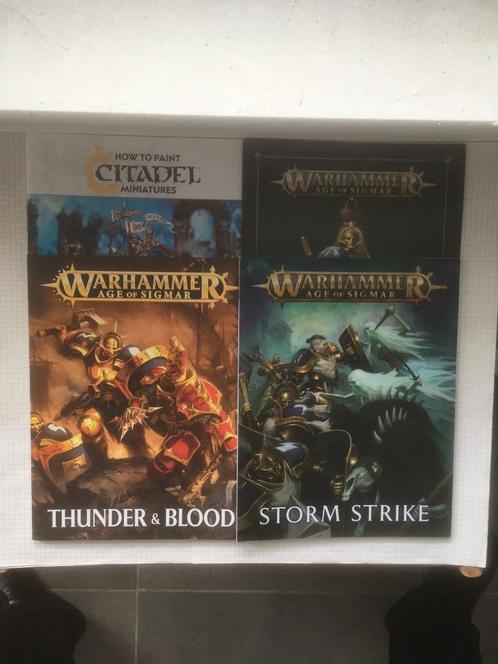 Lot de suppléments en anglais pour Age of Sigmar, Hobby en Vrije tijd, Wargaming, Zo goed als nieuw, Warhammer, Boek of Catalogus