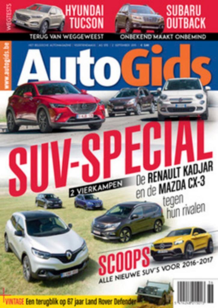 9 tijdschriften AUTOGIDS, Boeken, Auto's | Folders en Tijdschriften, Zo goed als nieuw, Ophalen of Verzenden
