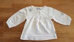 PREMAMAN - Blouse manches longues blanche - T.6 mois, Kinderen en Baby's, Babykleding | Maat 68, Gebruikt, Meisje, Ophalen of Verzenden