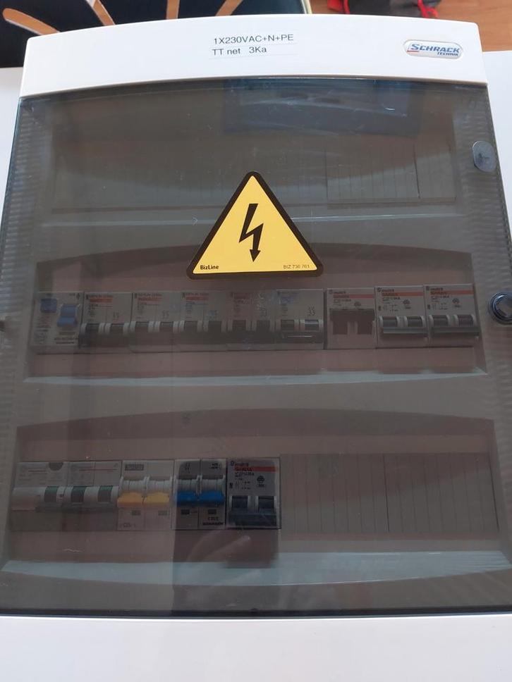 Fixoraail kast 54mod schrack voorgekabelleerd klaar voor geb, Bricolage & Construction, Électricité & Câbles, Enlèvement