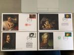 Postzegel met envelop 400 jaar Rembrandt, Postzegels en Munten, Overige thema's, Ophalen, Gestempeld