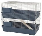 Konijnenkooi Baldo Twin 120 Donkerblauw, Ophalen, Kooi, 110 cm of meer, 90 cm of meer