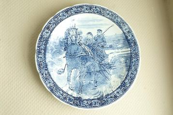 grande assiette murale en Delfts Boch beschikbaar voor biedingen