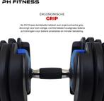 PH Fitness Verstelbare Dumbells Set 24KG Donker Blauw 2STUKS, Sport en Fitness, Fitnessmaterialen, Ophalen, Nieuw, Rug, Dumbbell