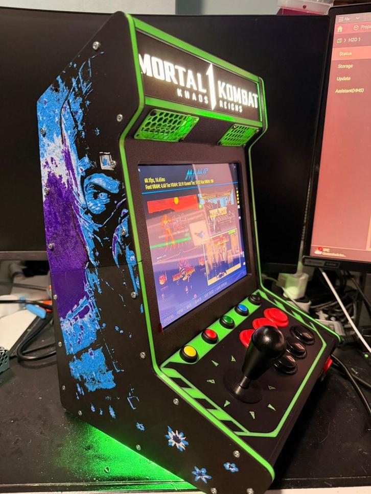 Armoire d'arcade 10 pouces, auto-construite avec pi5, Collections, Machines | Machines à sous, Neuf, Enlèvement ou Envoi