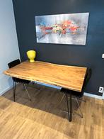 Table à manger en acacia 160cmx90cm, 150 tot 200 cm, Rechthoekig, Zo goed als nieuw, Overige houtsoorten