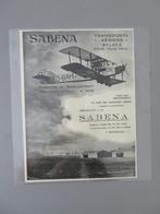 1925 geplastificieerde reclame SABENA Brussel - Haren, Verzamelen, Verzenden, Zo goed als nieuw