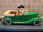 Kuifje in de groene auto met mitrailleur, schaal 1/24, Collections, Personnages de BD, Comme neuf, Tintin, Enlèvement
