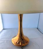 Lampe de table vintage Art Nouveau en laiton « Deknudt », Enlèvement ou Envoi
