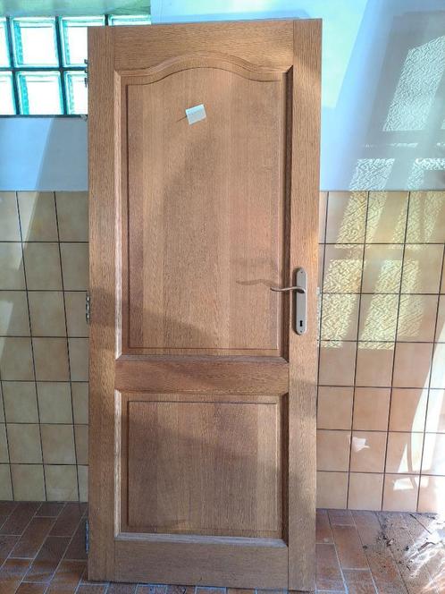 Eiken binnendeuren, Doe-het-zelf en Bouw, Deuren en Vliegenramen, Binnendeur, Glas, Hout, Ophalen