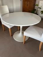 Witte ronde tafel Ikea DOCKSTA (tot 4 personen), Huis en Inrichting, Tafels | Eettafels, Ophalen, Gebruikt, Rond, Vier personen